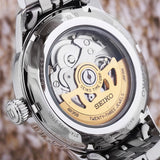 Seiko Presage Cocktail Time Automatic Blue Dial Silver Steel Strap Watch for Men - SRPB41J1