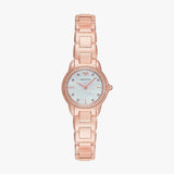 Emporio Armani Mia Mother of Pearl Dial Rose Gold Steel Strap Watch for Women - AR11671