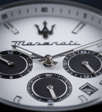 Maserati Attrazione Chronograph White Dial Silver Steel Strap Watch for Men - R8853151004