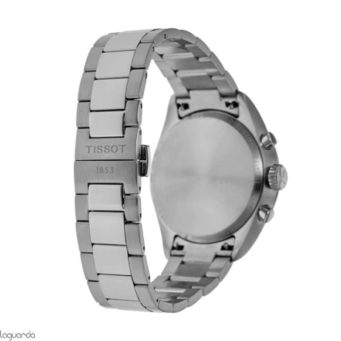 Tissot PR 100 Chronograph Blue Dial Silver Steel Strap Watch for Men - T150.417.11.041.00