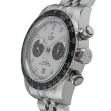 Tudor Black Bay Chrono Silver Dial Silver Steel Strap Watch for Men - M79360N-0014
