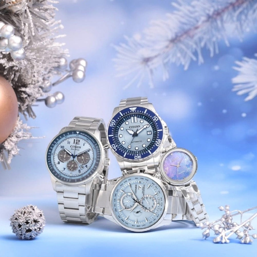 Citizen Mechanical Automatic Blue Dial Silver Steel Strap Watch for Men - NJ0178-81M