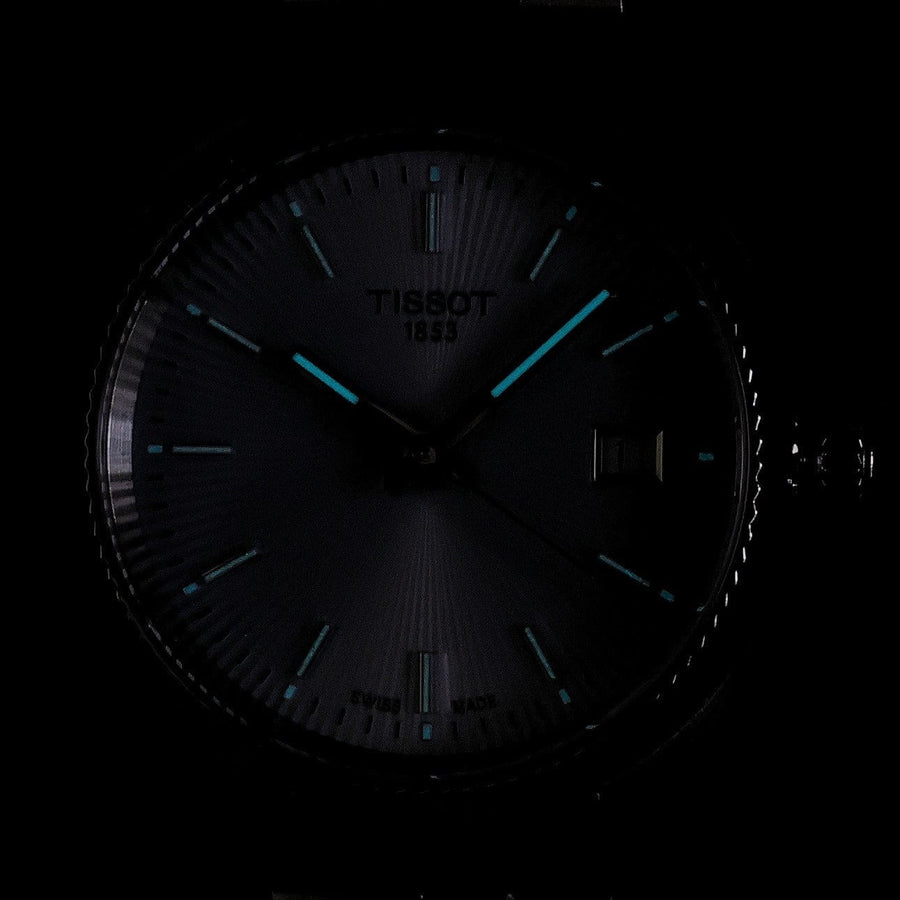 Tissot Ballade Quartz Blue Dial Silver Steel Strap Watch for Women - T156.210.11.351.00