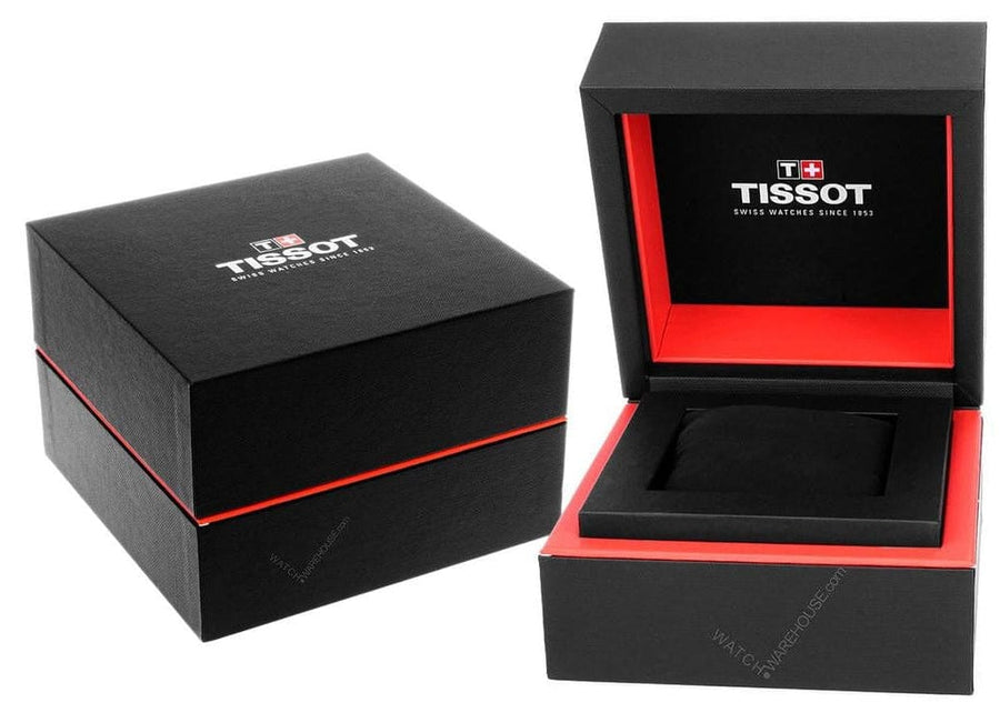 Tissot Seastar 1000 Red Dial Black Steel Strap Watch for Men - T120.410.33.421.00