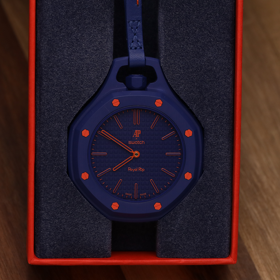 Swatch x AP Royal Pop Blue Dial Lanyard Watch for Men - Orenji Hachi