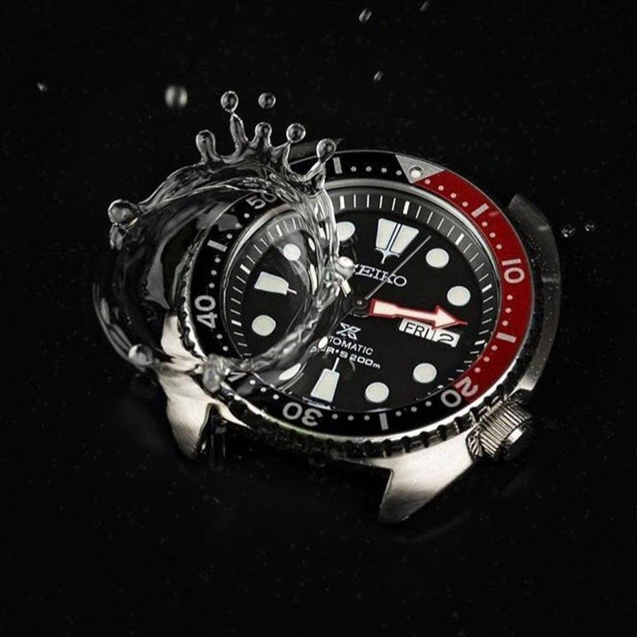 Seiko Prospex Sea Turtle Automatic Black Dial Silver Steel Strap Watch for Men - SRP789K1