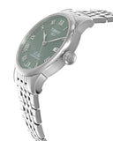 Tissot Le Locle Powermatic 80 Automatic Green Dial Silver Steel Strap Watch for Men - T006.407.11.093.00
