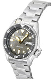 Seiko 5 Sports SKX Street Stonewash Black Dial Silver Steel Strap Watch for Men - SRPL79K1