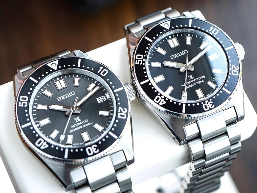 Seiko Prospex 1965 Heritage Divers Automatic Black Dial Silver Steel Strap Watch for Men - SPB453J1