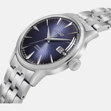 Seiko Presage Cocktail Time Automatic Blue Dial Silver Steel Strap Watch for Men - SRPB41J1