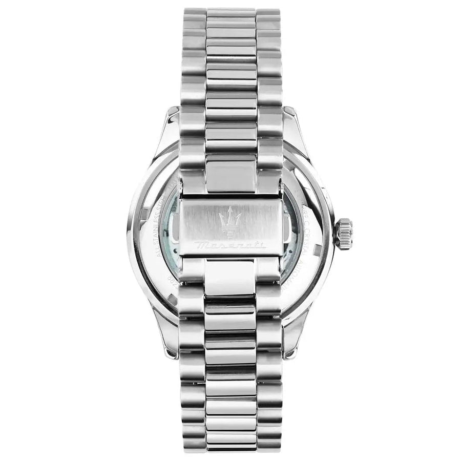 Maserati Sorpasso Chronograph Blue Dial Silver Steel Strap Watch for Men - R8873624004