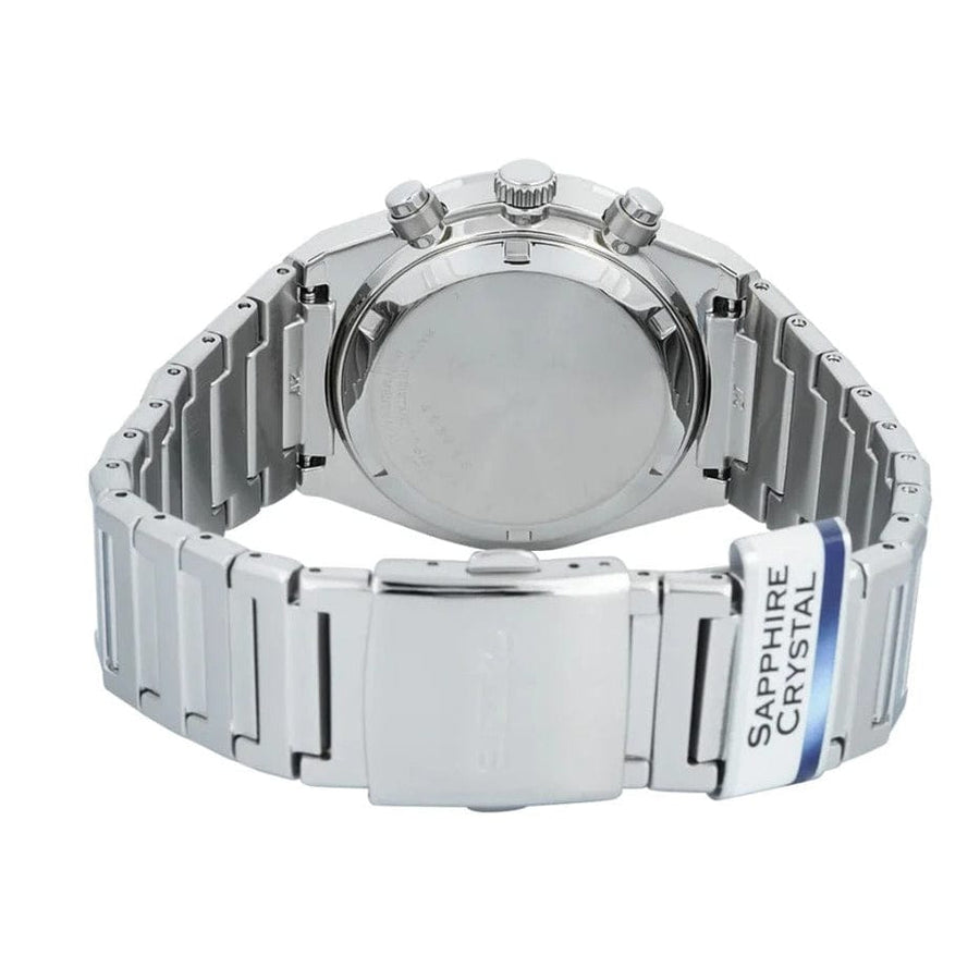 Seiko Conceptual Chronograph Grey Dial Silver Steel Strap Watch for Men - SSB455P1