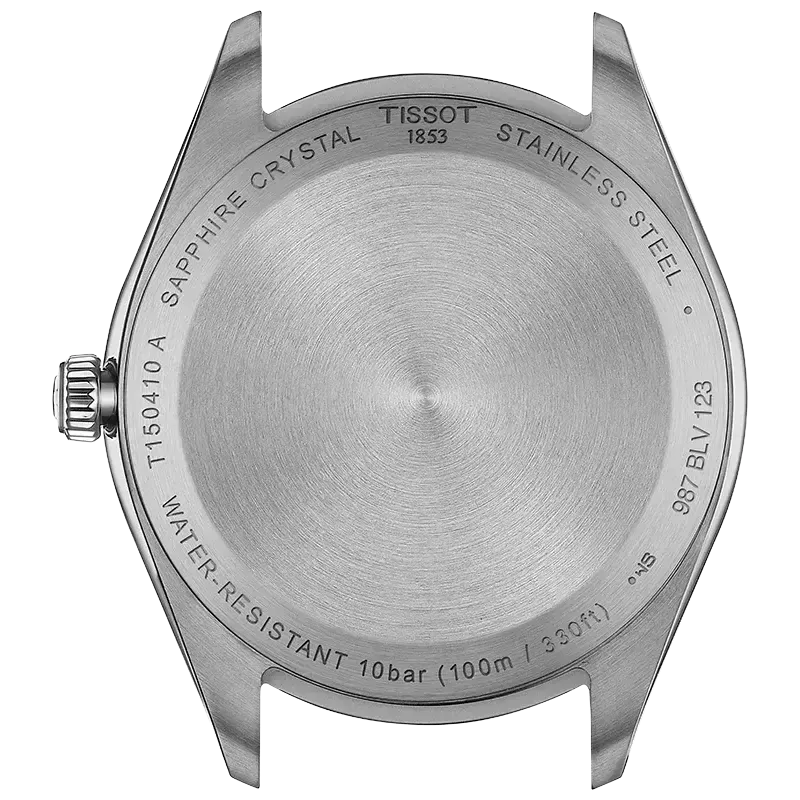 Tissot PR 100 Ice Blue Dial Silver Steel Strap Watch for Men - T150.410.11.351.00