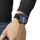 Tissot Seastar 2000 Professional Powermatic 80 Blue Dial Blue Nylon Strap Watch for Men - T120.607.37.041.00