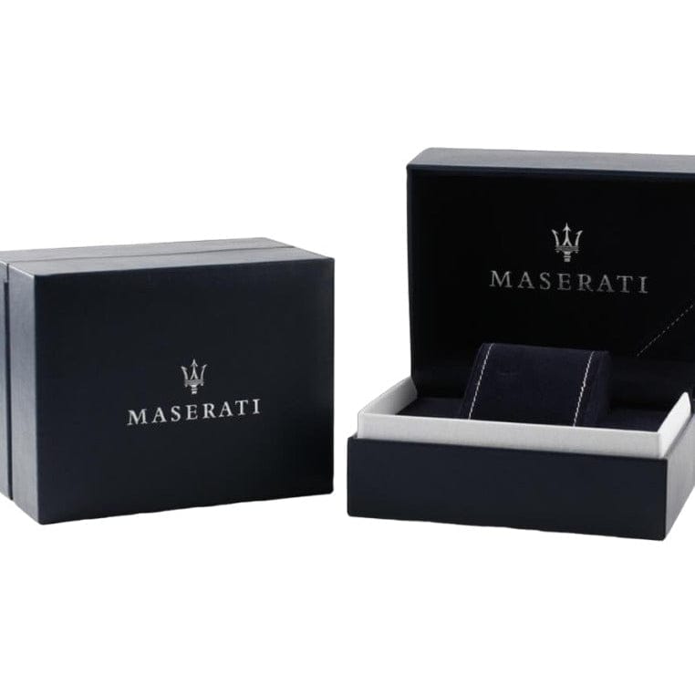 Maserati Stile Chronograph Green Dial Silver Steel Strap Watch for Men - R8873642011