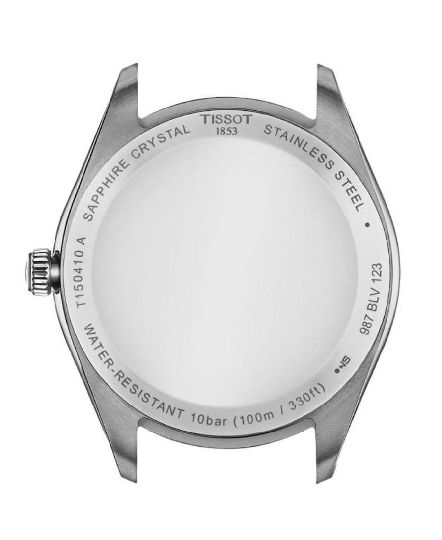 Tissot PR 100 Black Dial Silver Steel Strap Watch for Men - T150.410.11.051.00