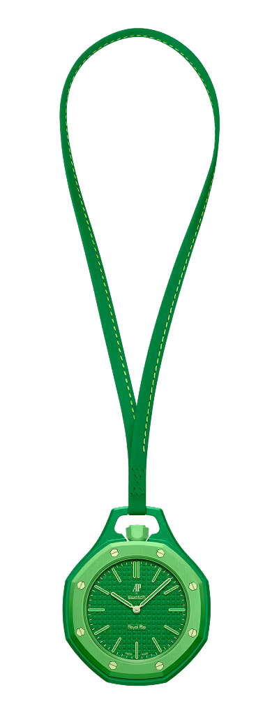 Swatch x AP Royal Pop Green Dial Lanyard Watch for Men - Green Eight