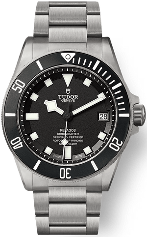 Tudor Pelagos Black Dial Grey Steel Strap Watch for Men - M25600TN-0001