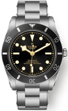Tudor Black Bay 54 Black Dial Silver Steel Strap Watch for Men - M79000N-0001