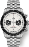 Tudor Black Bay Chrono Silver Dial Silver Steel Strap Watch for Men - M79360N-0014