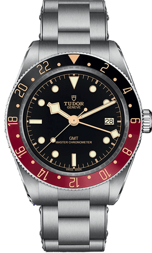 Tudor Black Bay 58 Black Dial Silver Steel Strap Watch for Men - M7939G