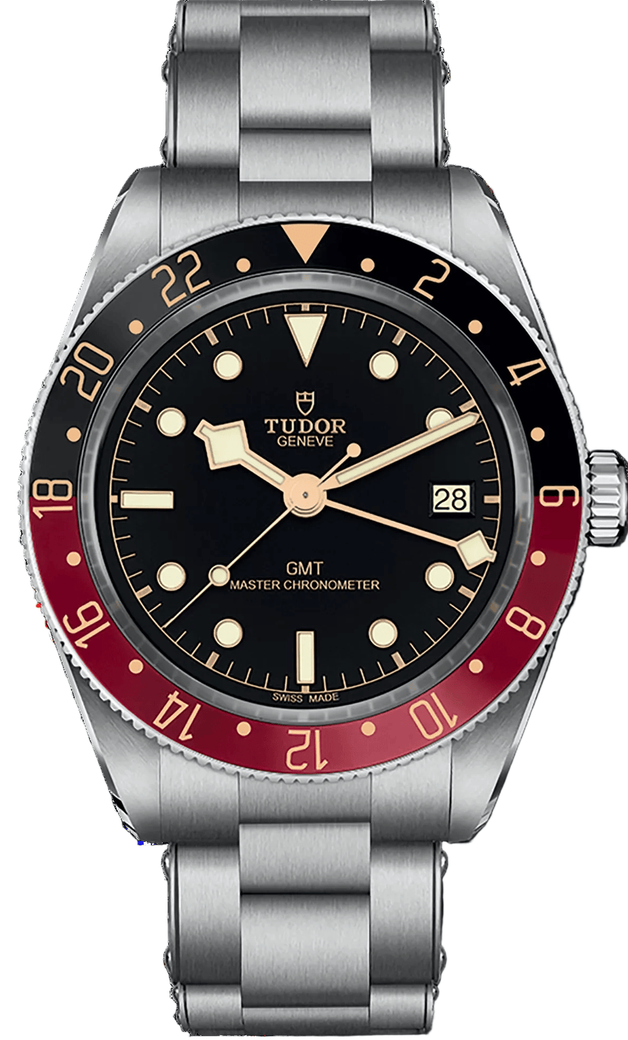 Tudor Black Bay 58 Black Dial Silver Steel Strap Watch for Men - M7939G