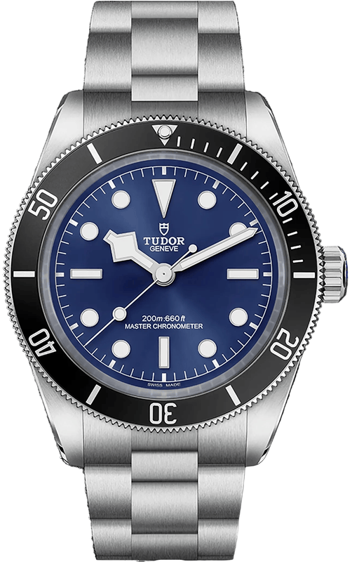 Tudor Black Bay 54 Blue Dial Silver Steel Strap Watch for Men - M7943A1A0NU-0001