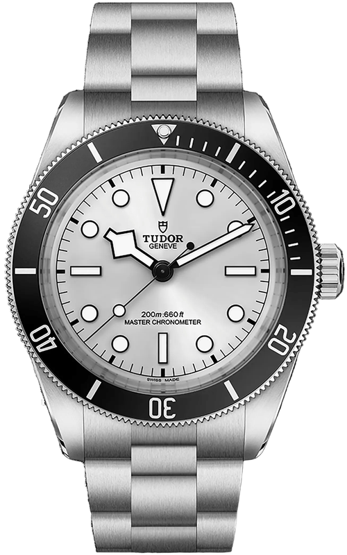 Tudor Black Bay 54 Silver Dial Silver Steel Strap Watch for Men - M7943A1A0NU-0002