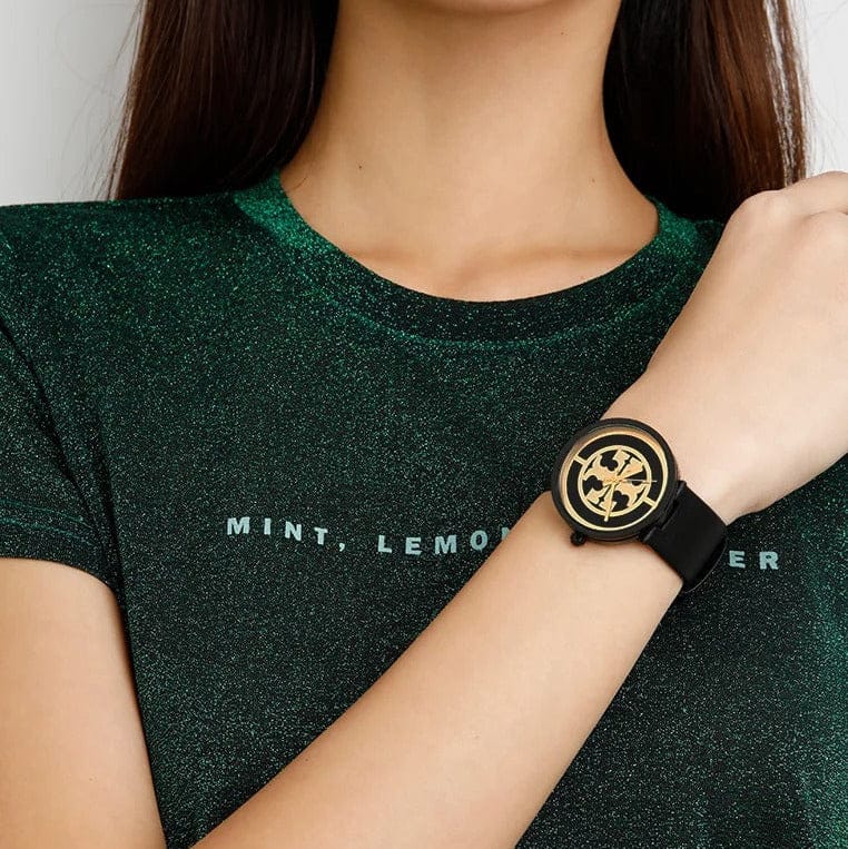 Tory Burch Reva Black Dial Black Steel Strap Watch for Women - TBW4039