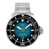 Tissot Seastar 2000 Professional Powermatic 80 Blue Dial Silver Steel Strap Watch for Men - T120.607.11.041.00