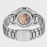 Citizen Mechanical Automatic Yellow Dial Silver Steel Strap Watch for Men - NJ0170-83Z