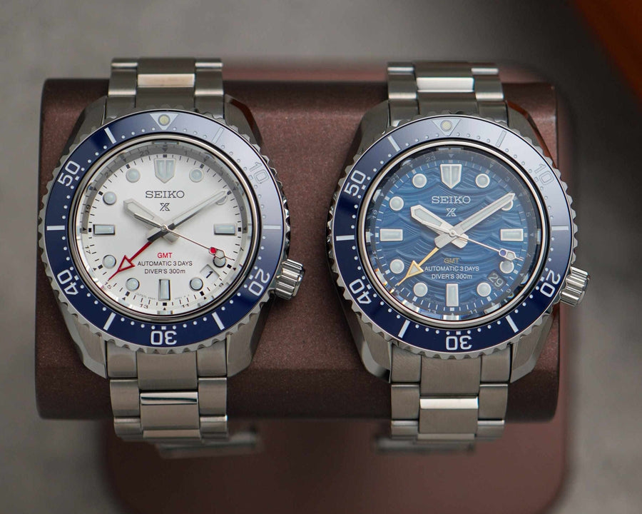 Seiko Prospex 1968 Heritage Diver's GMT 60th Anniversary White Dial Silver Steel Strap Watch for Men - SPB519J1