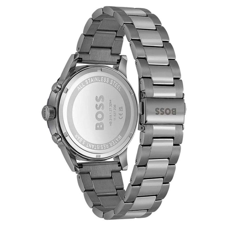 Hugo Boss Candor Grey Dial Grey Steel Strap Watch for Men - 1514078