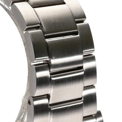 Citizen Mechanical Automatic Orange Dial Silver Steel Strap Watch for Men - NJ0128-80X