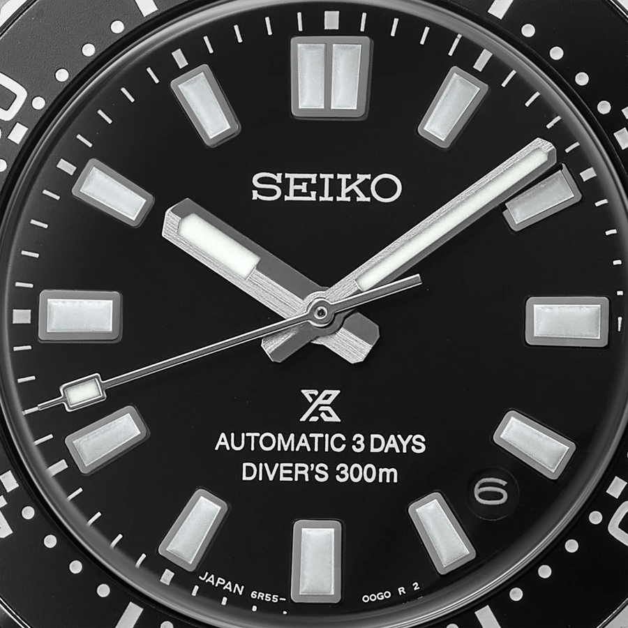 Seiko Prospex 1965 Heritage Divers Automatic Black Dial Silver Steel Strap Watch for Men - SPB453J1