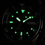 Seiko 5 Sports SKX Street Stonewash Black Dial Silver Steel Strap Watch for Men - SRPL79K1