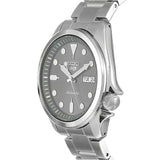 Seiko 5 Sports Automatic Grey Dial Silver Steel Strap Watch for Men - SRPE51K1