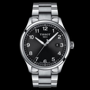 Tissot T-Sport Gent XL Black Dial Silver Steel Strap Watch for Men - T116.410.11.057.00