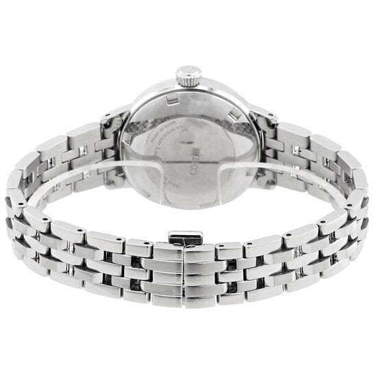 Seiko Presage Cocktail Time Automatic Skydiving Diamonds Blue Dial Silver Steel Strap Watch for Women - SRE007J1
