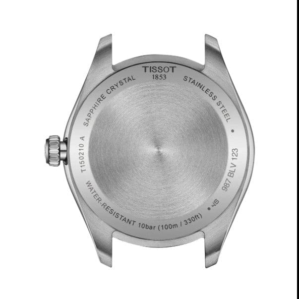Tissot PR 100 Ice Blue Dial Silver Steel Strap Watch for Women - T150.210.11.351.00