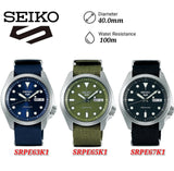 Seiko 5 Sports Automatic Blue Dial Blue Nylon Strap Watch for Men - SRPE63K1