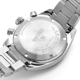 Seiko Prospex Speedtimer Solar Chronograph Gold Dial Silver Steel Strap Watch for Men - SSC817