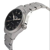 Seiko 5 Sports Flieger Automatic Black Dial Silver Steel Strap Watch for Men - SRPH27K1