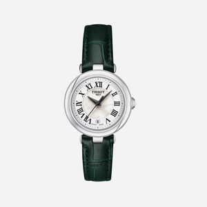 Tissot Bellissima Small Lady Mother of Pearl Dial Green Leather Strap Watch for Women - T126.010.16.113.02