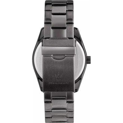 Maserati Attrazione Chronograph Blue Dial Grey Steel Strap Watch for Men - R8853151012