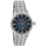 Seiko Presage Cocktail Time Automatic Blue Dial Silver Steel Strap Watch for Men - SRPB41J1