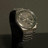 Seiko Conceptual Chronograph Grey Dial Silver Steel Strap Watch for Men - SSB455P1