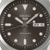 Seiko 5 Sports Automatic Grey Dial Silver Steel Strap Watch for Men - SRPE51K1