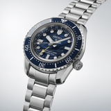 Seiko Prospex 1968 Heritage Divers GMT The Great Wave Limited Edition Blue Dial Silver Steel Strap Watch for Men - SPB509J1