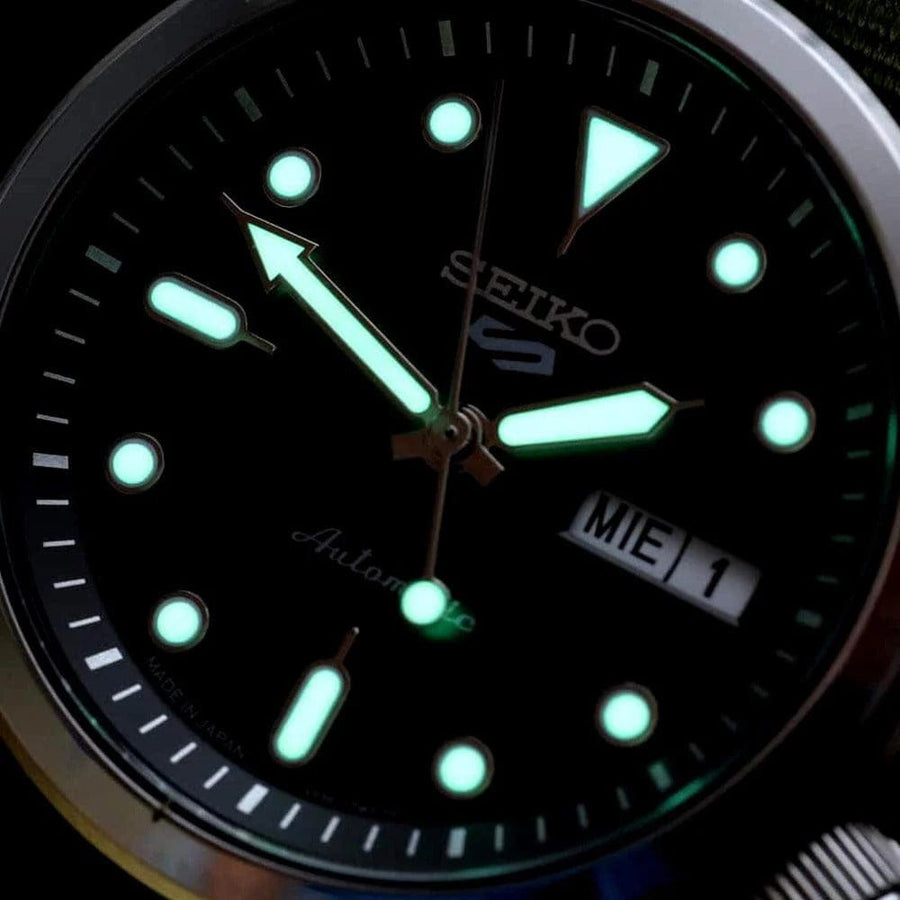 Seiko 5 Sports Automatic Grey Dial Silver Steel Strap Watch for Men - SRPE51K1